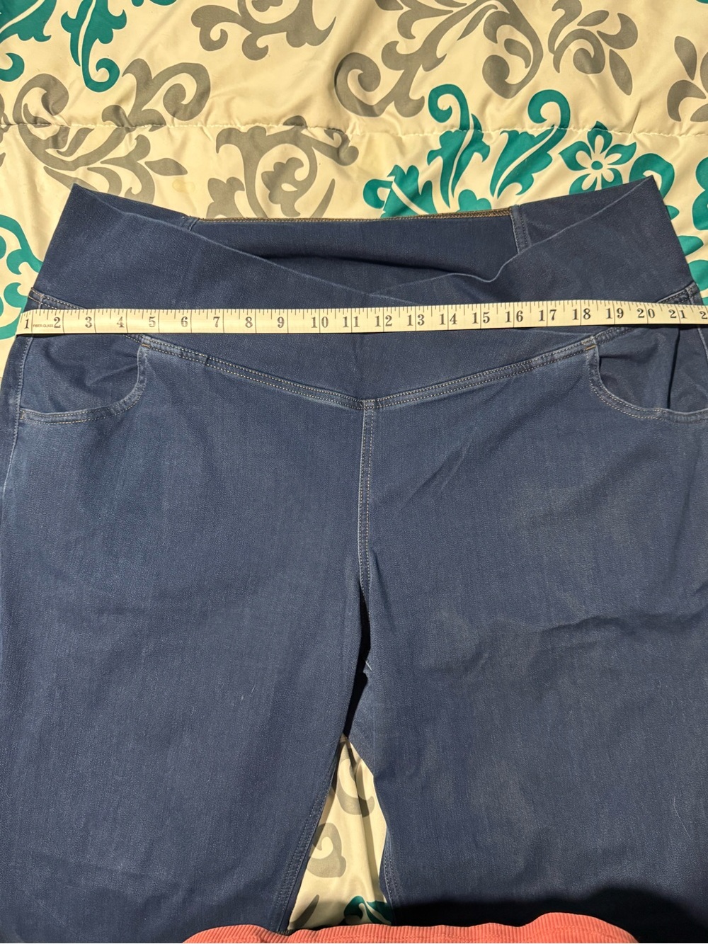 Halara High-Rise Stretch Flare Pants in Deep Denim Blue - Picture 4 of 4